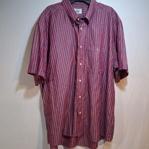 Lacoste Men's Casual Shirt with Red and Blue Stripes